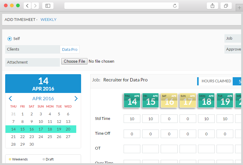 Employee Timesheets and Time Tracking Software Online Invoicing